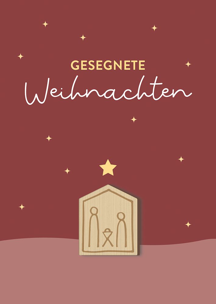 Faltkarte - Gesegnete Weihnachten