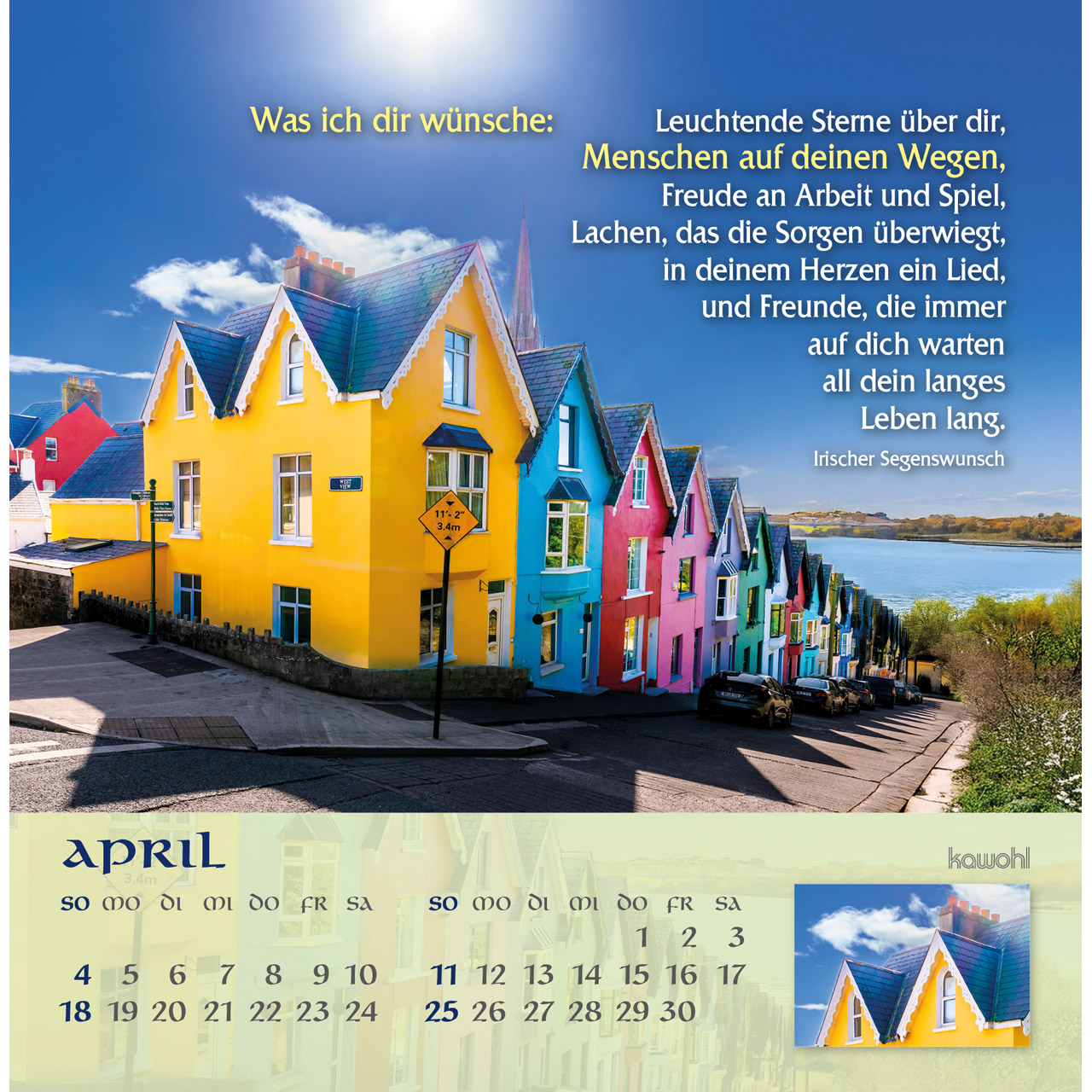 Postkartenkalender - Möge Gott deinen Weg segnen 2027