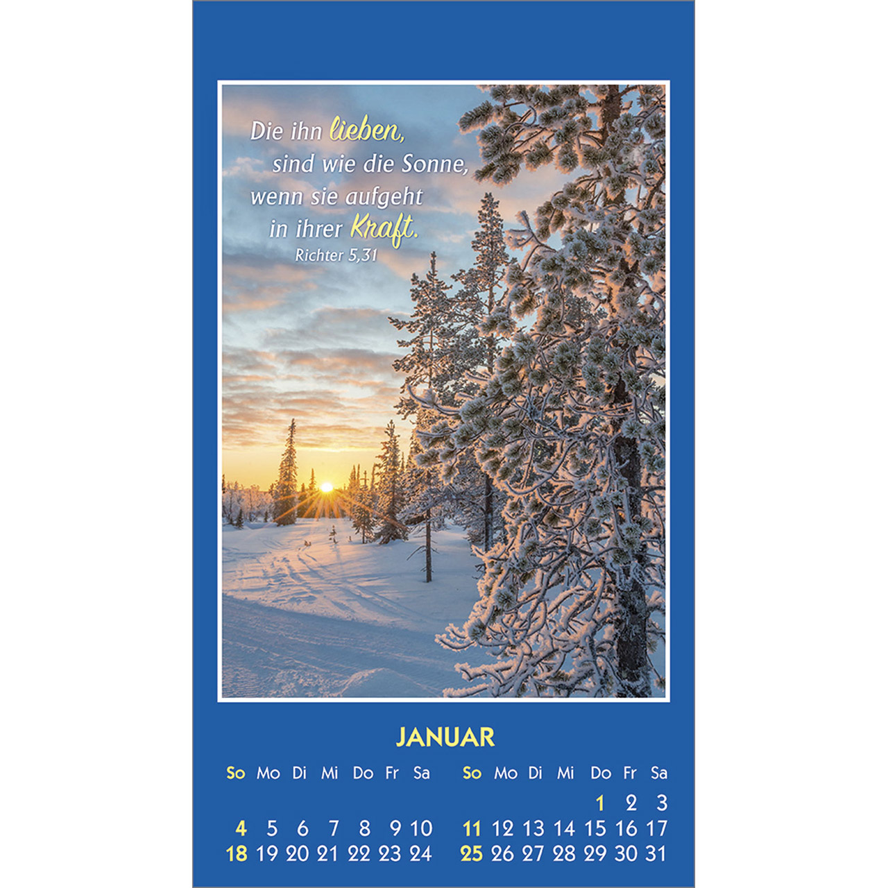 Aufkleberkalender - Gottes Wort - Licht für den Tag 2026