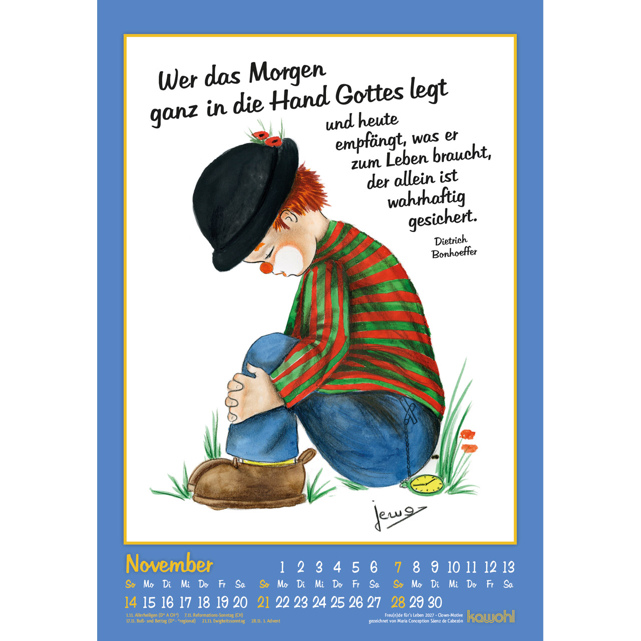 Wandkalender - Freu(n)de für's Leben 2027
