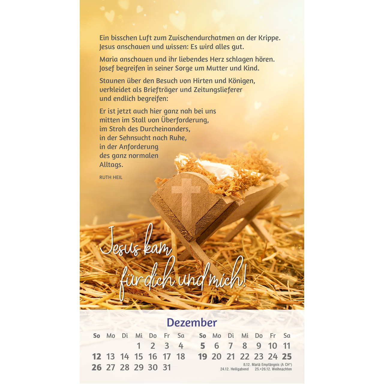 Postkartenkalender - Du bist mir so wertvoll 2027