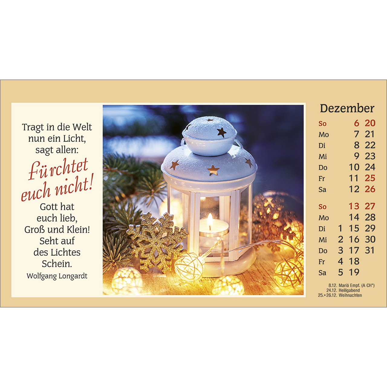 Tischkalender - Der kleine Begleiter 2026