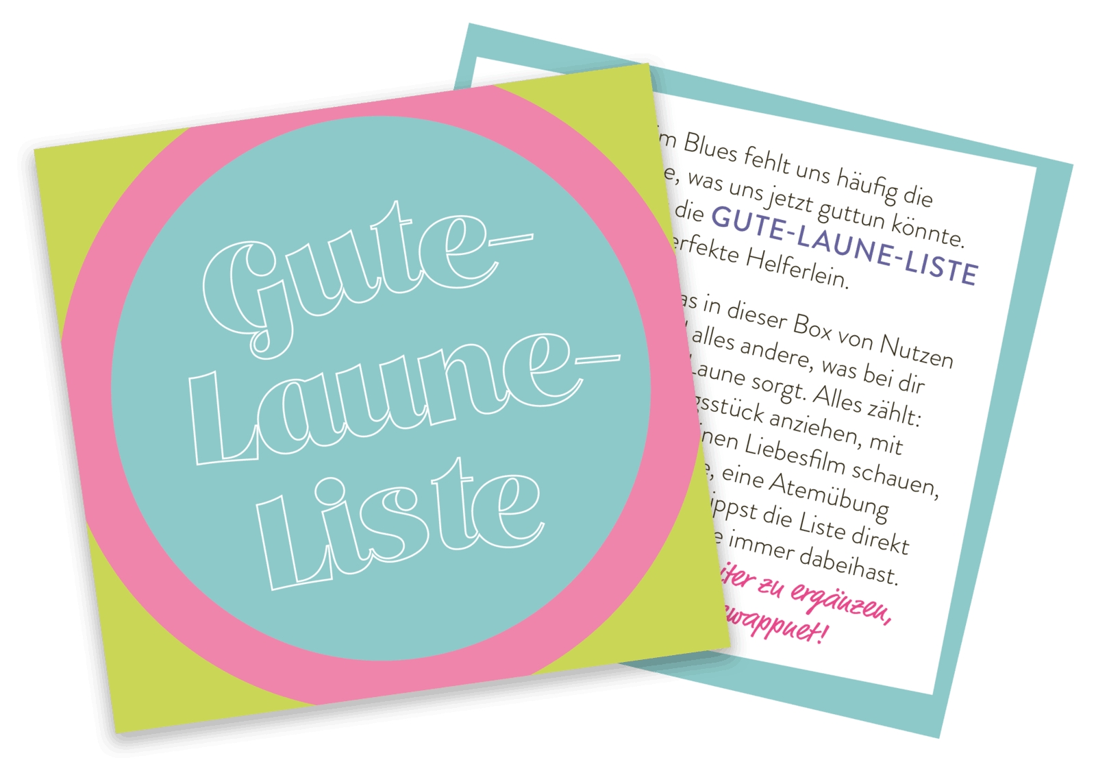 Karten-Box - Eine Box voll guter Laune