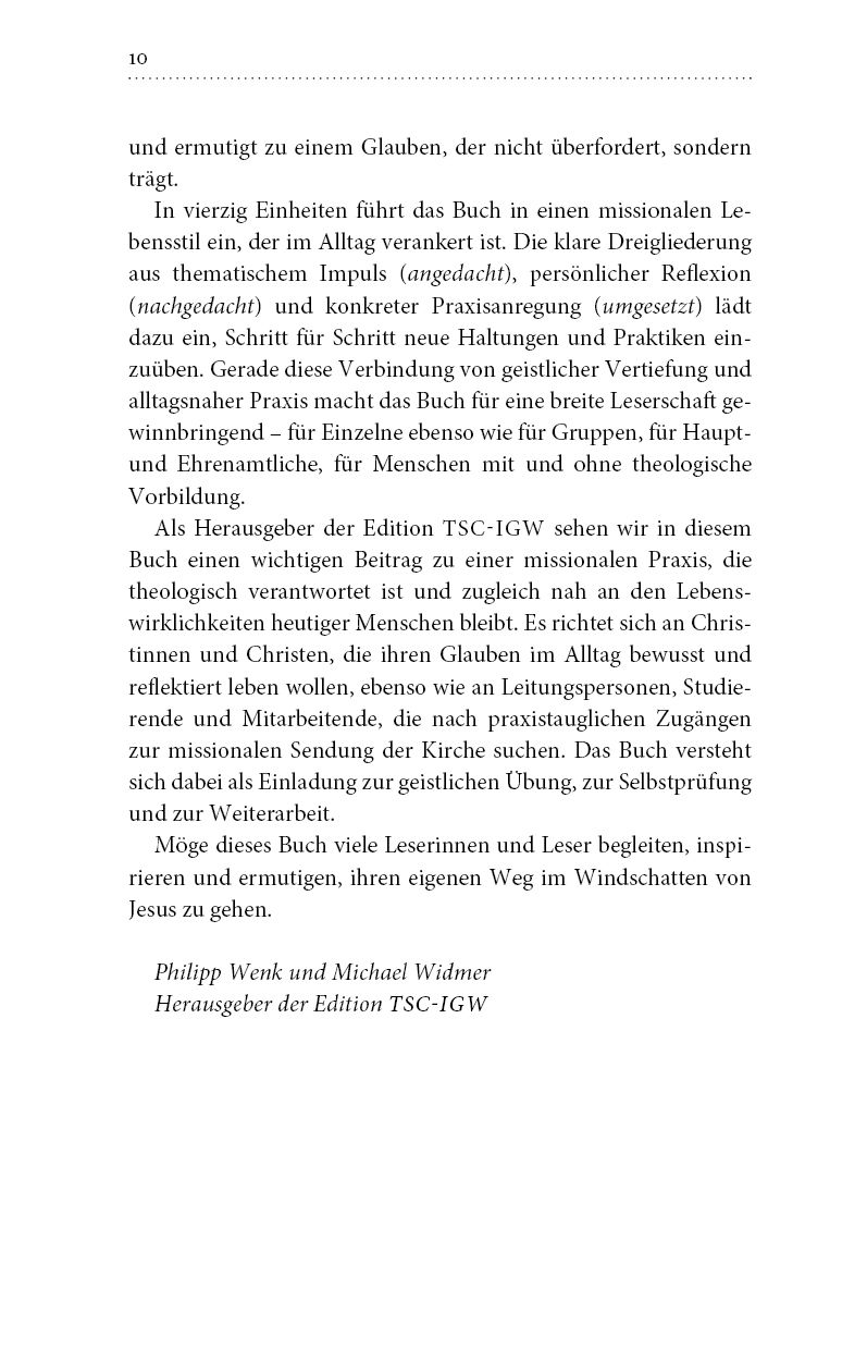 Buch - Im Windschatten von Jesus