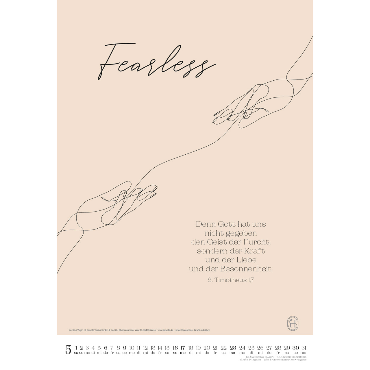 Wandkalender - Wonderfully created 2027