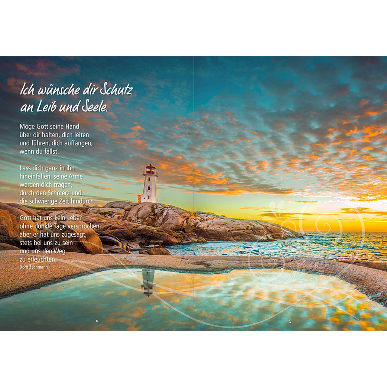 Grußheft - Gute Gedanken mögen dich trösten - Zaun Rosen