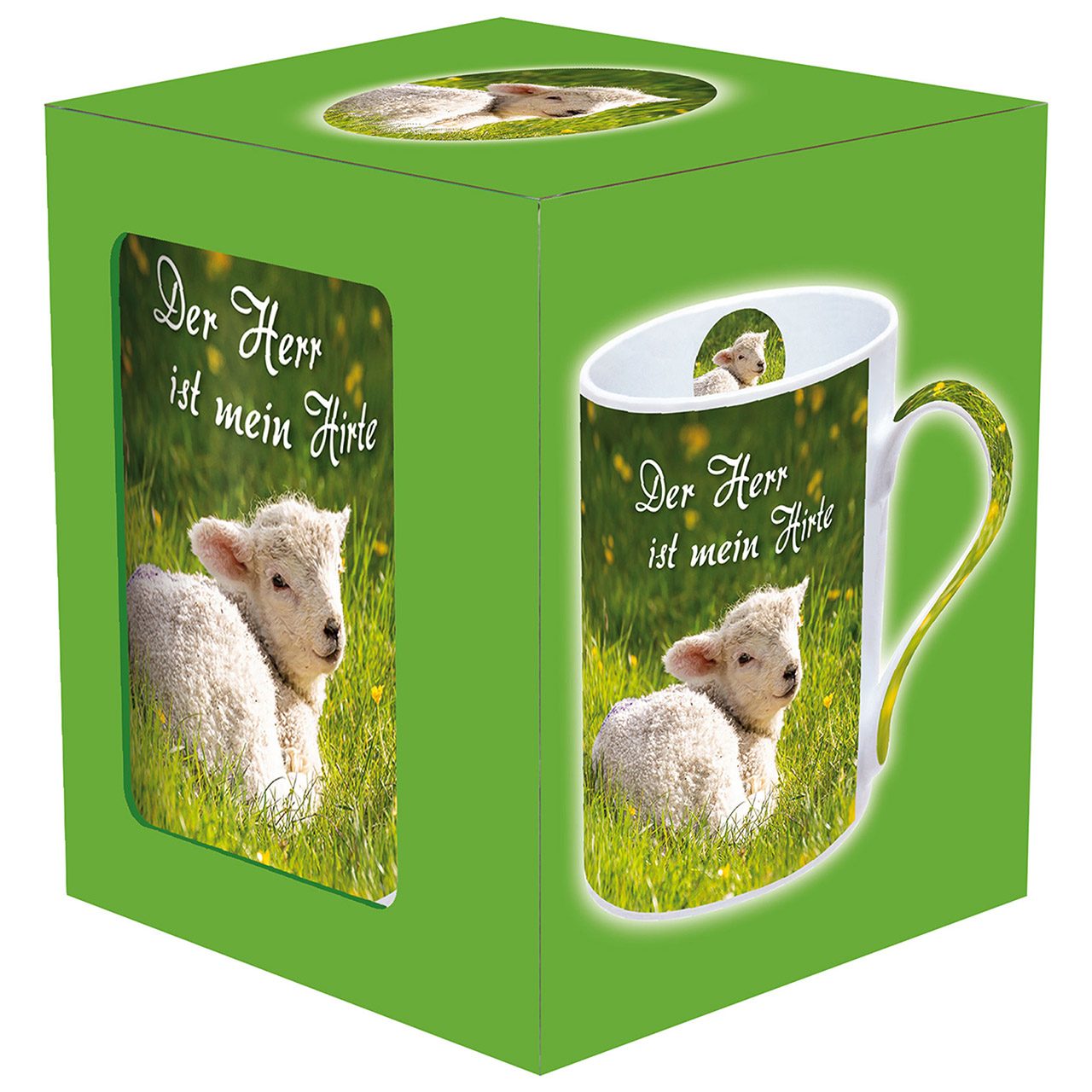 Tasse - Der Herr ist mein Hirte - Schaf Lamm Wiese