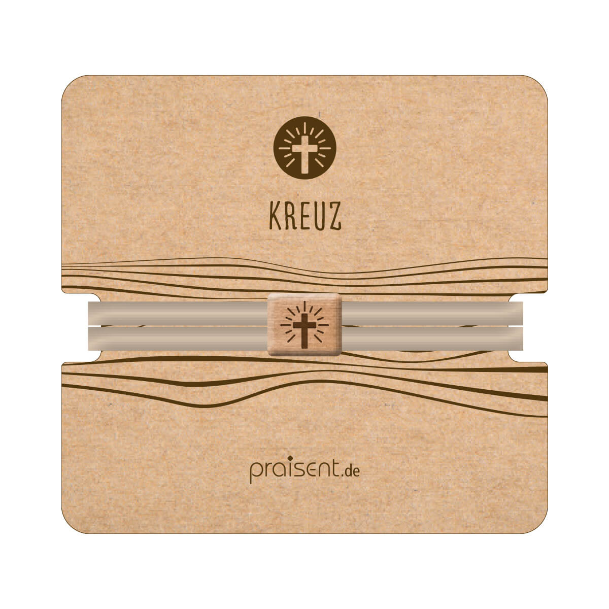 Armband - Textilarmband "Kreuz"