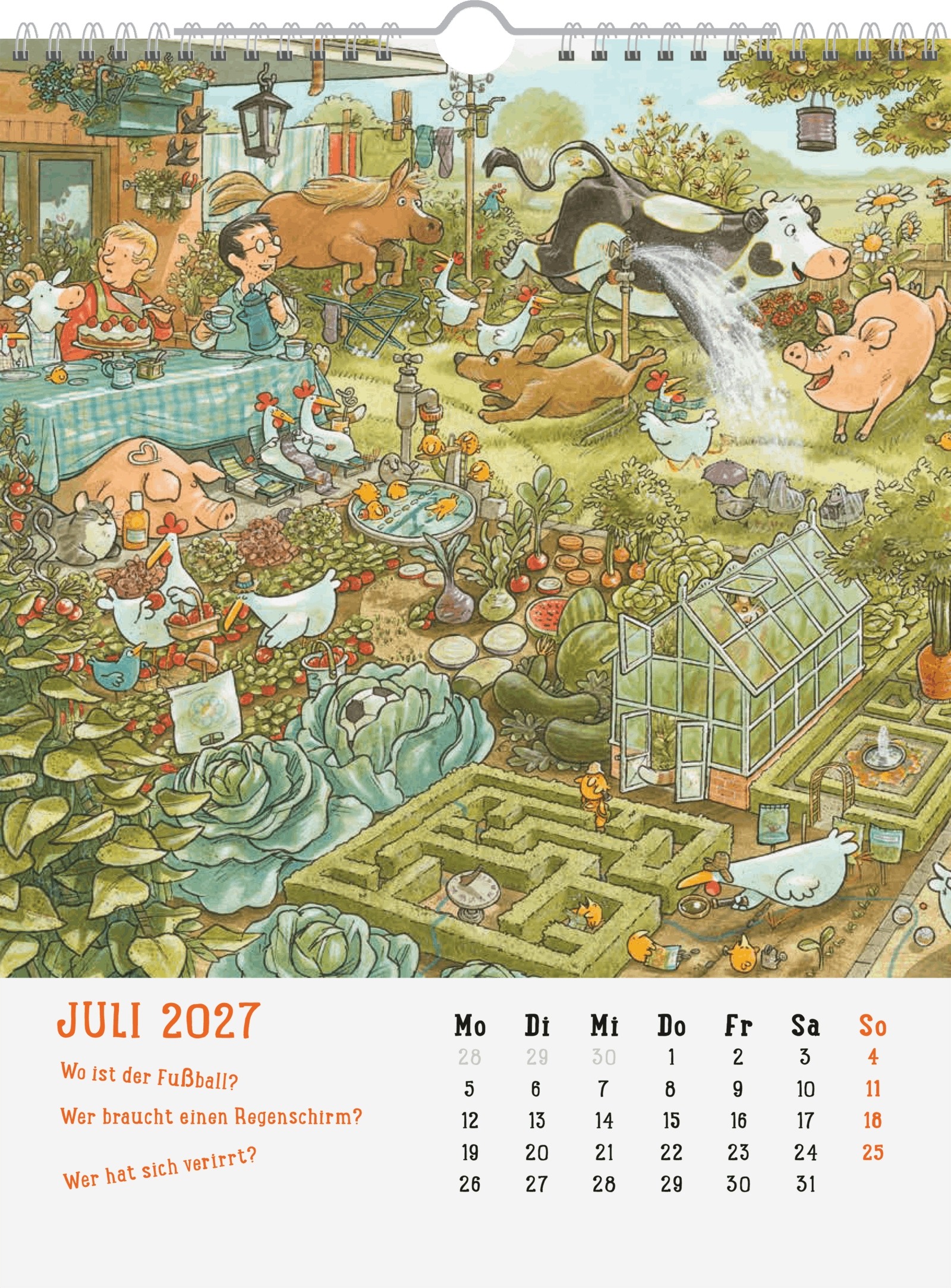 Wandkalender - Mein Wimmel-Suchspaß Kinderkalender 2027