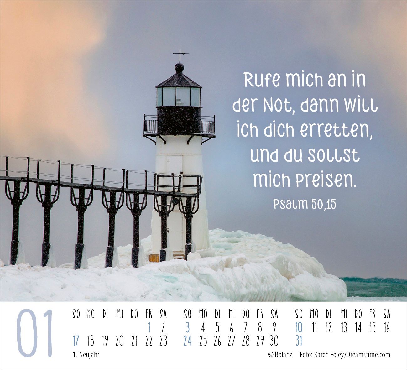 Aufstellkalender - Licht der Welt 2027 Minikalender