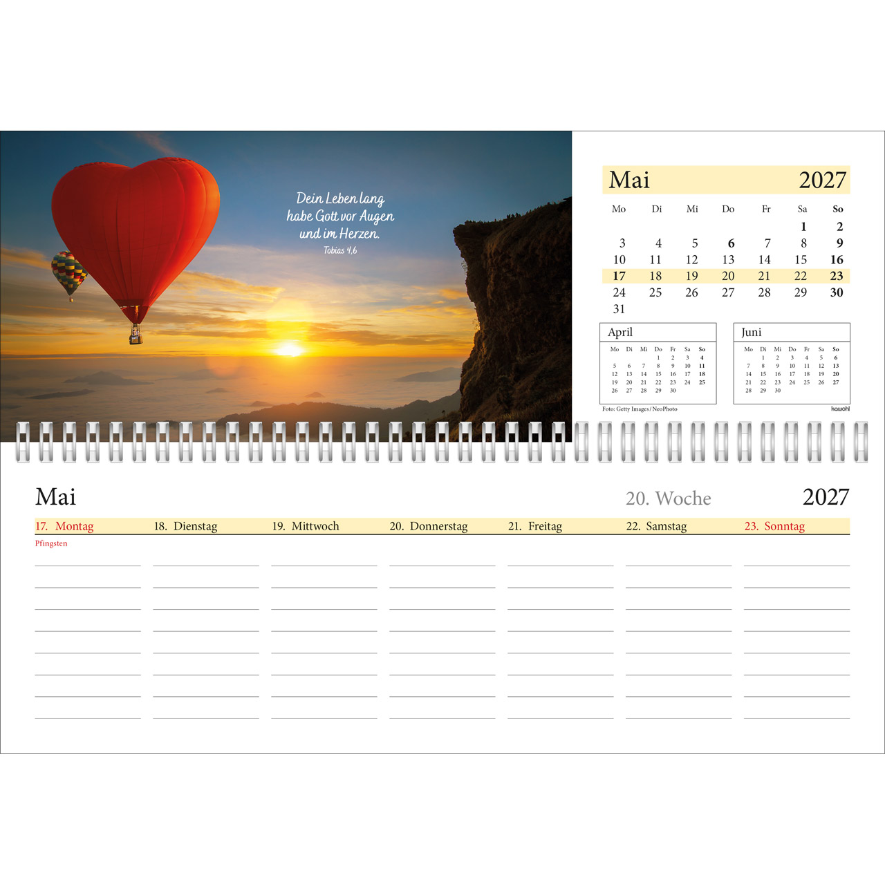 Tischkalender - In deine Hand leg ich den Tag 2027
