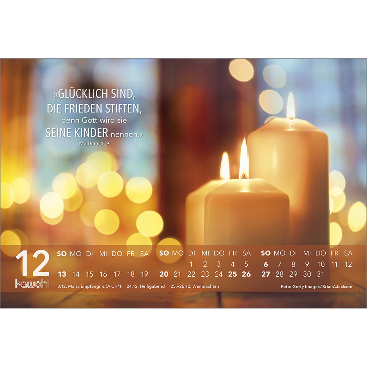 Tischkalender - Jesus Zitate 2026