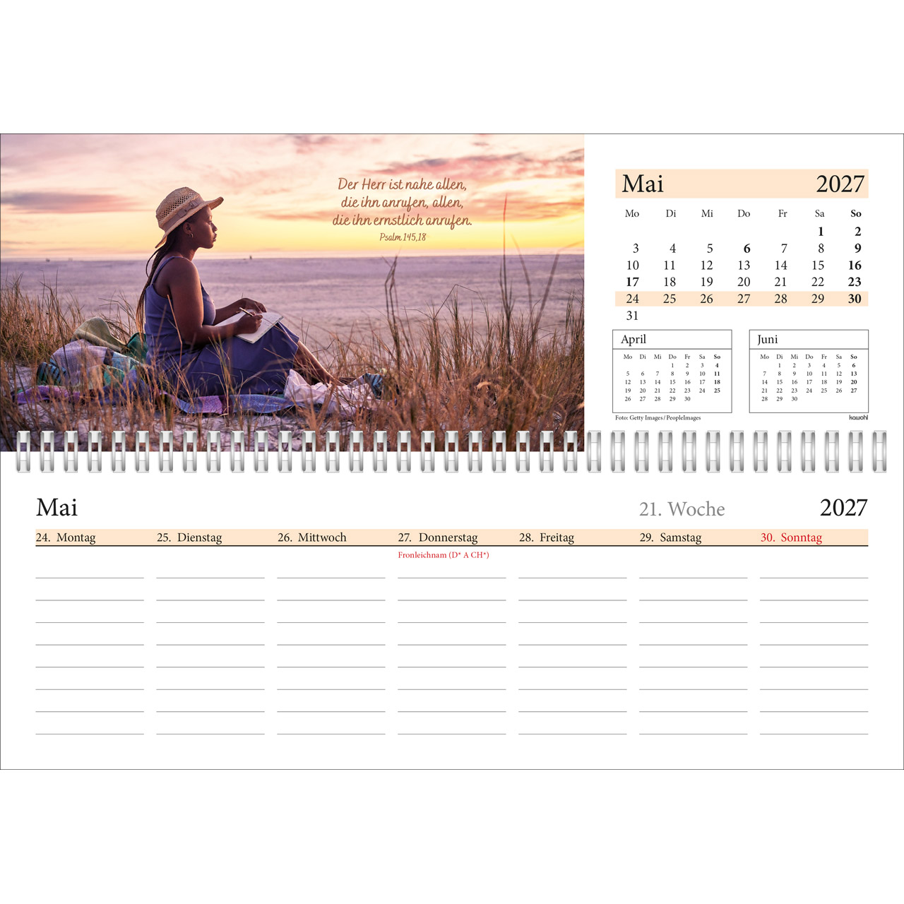 Tischkalender - In deine Hand leg ich den Tag 2027