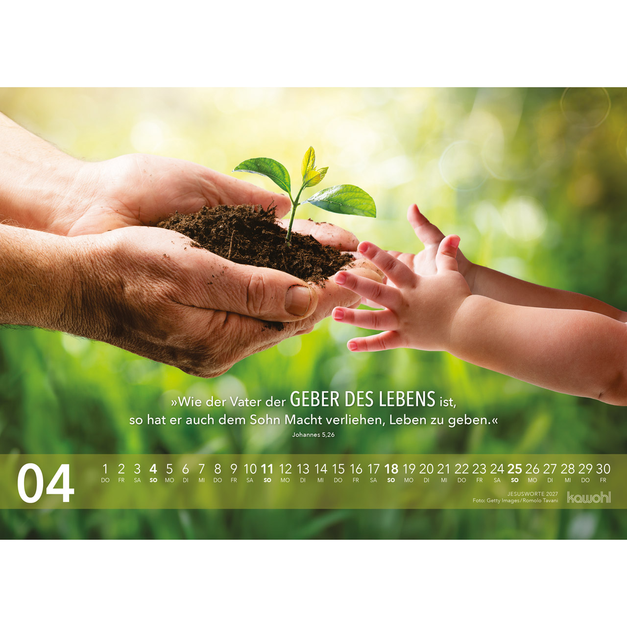 Wandkalender - Jesus Worte 2027