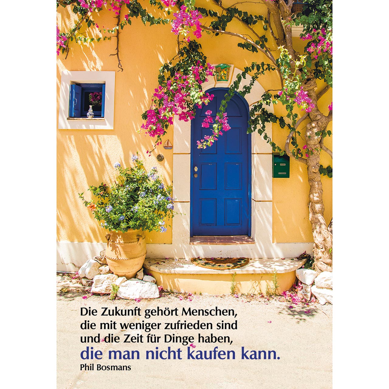 Postkarten-Buch - Gute Worte für deinen Tag - Blumenstrauß Fahrrad Sattel