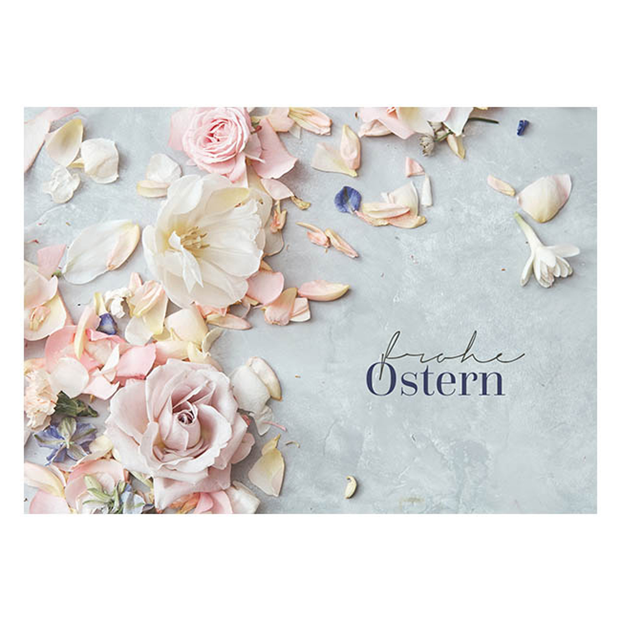 Postkarte - Postkarte 'Frohe Ostern' (Rosen) 1EX - Blumen Blüten