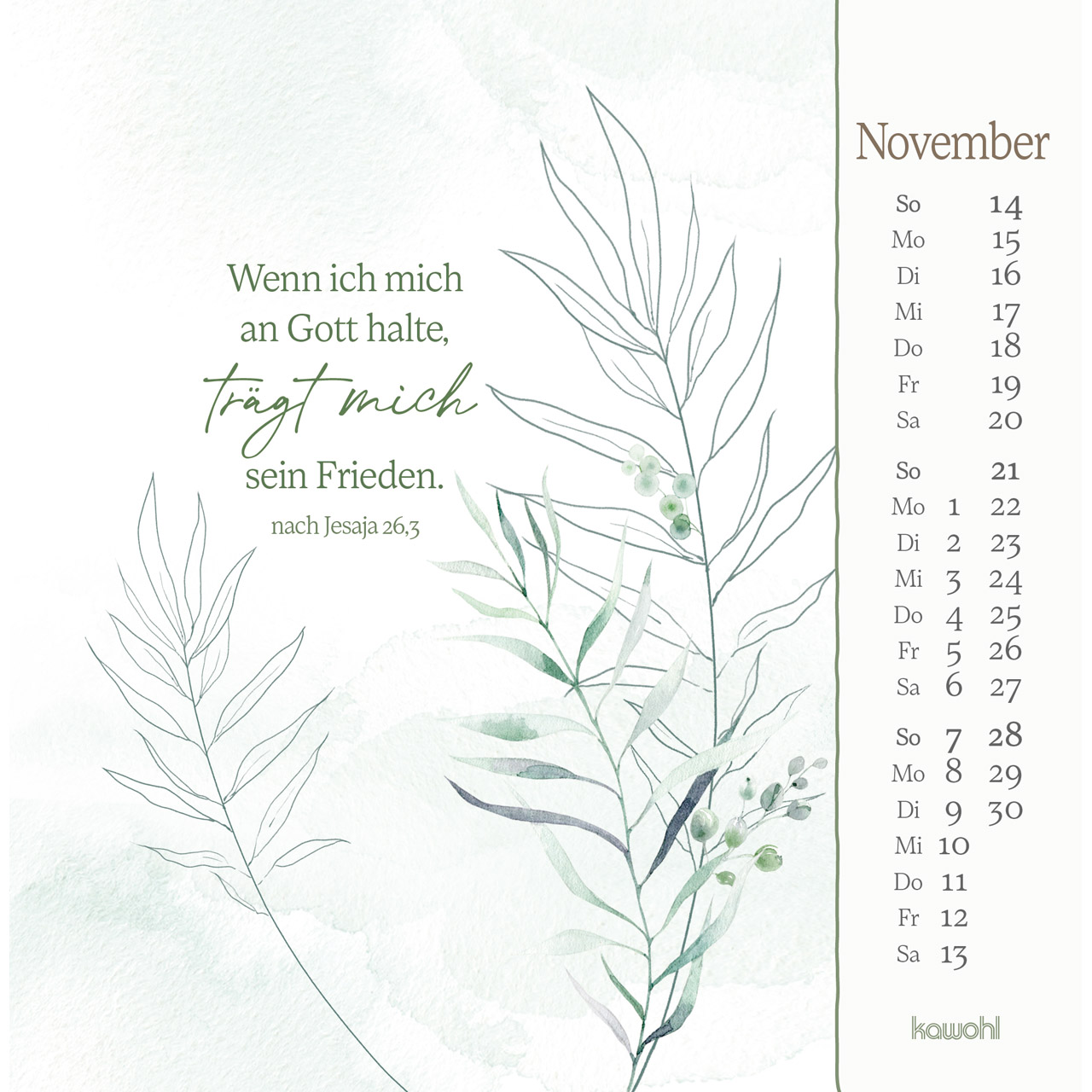 Postkartenkalender - Vor dich bring ich, was mich bewegt 2027