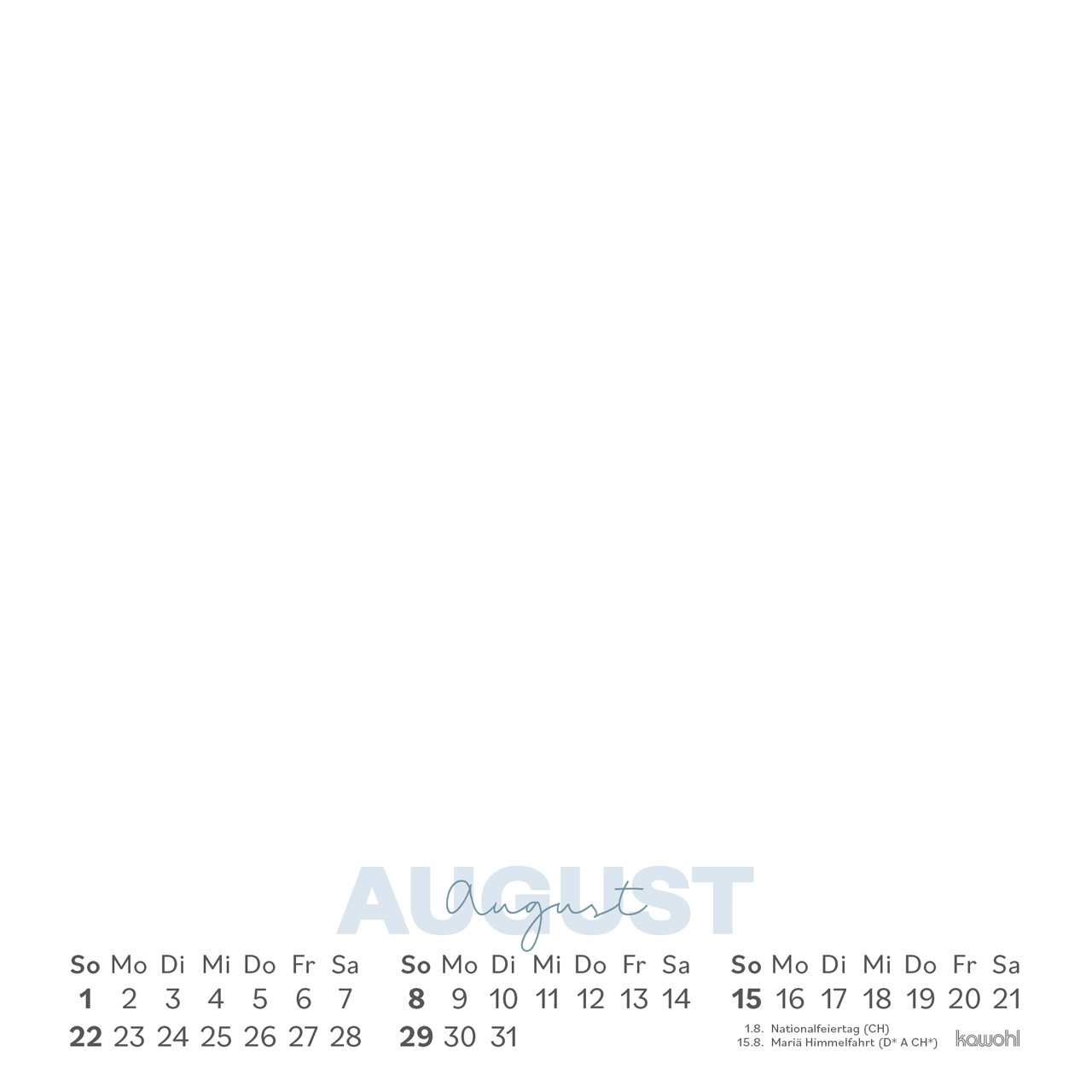 Postkartenkalender - Einblicke 2027