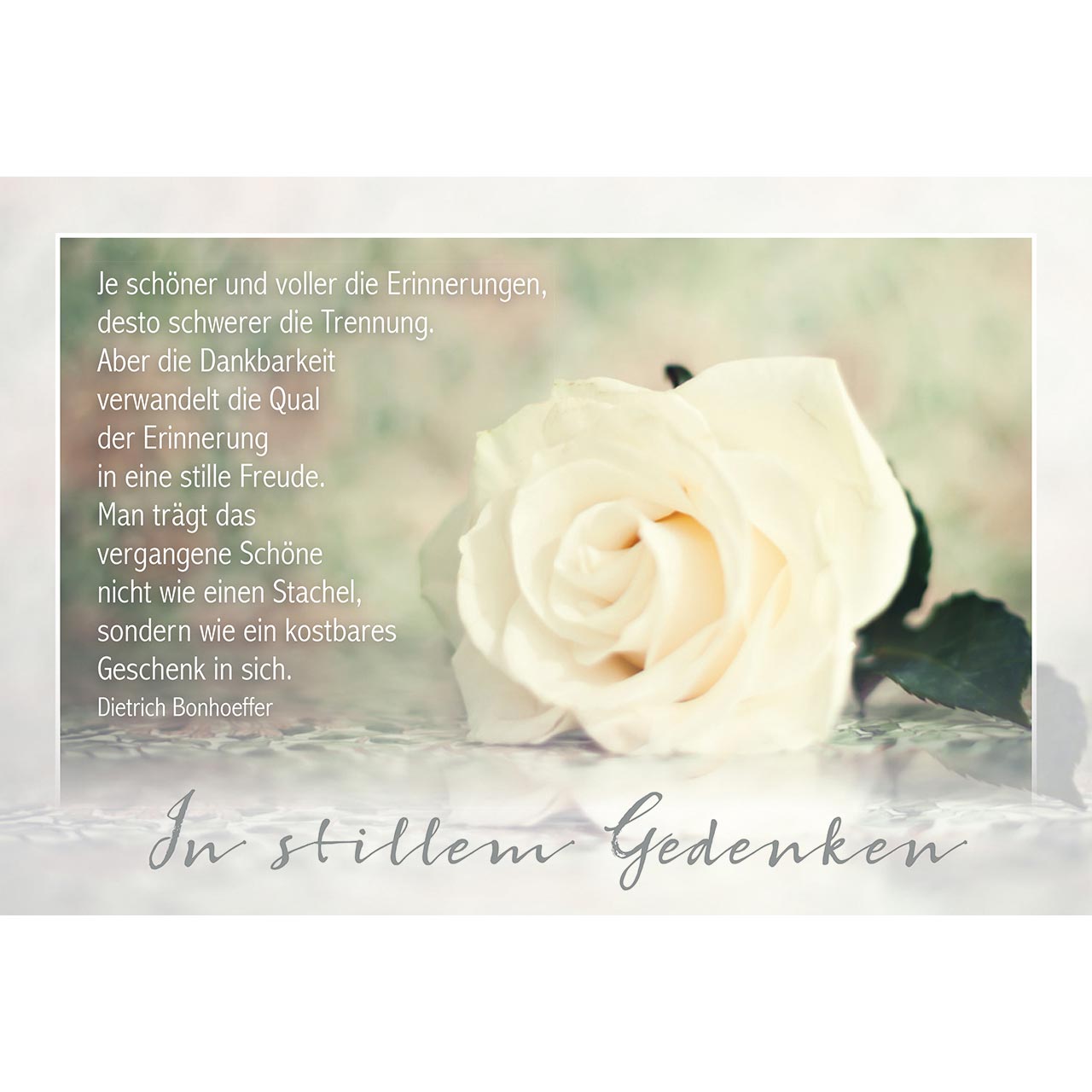 In stillem Gedenken