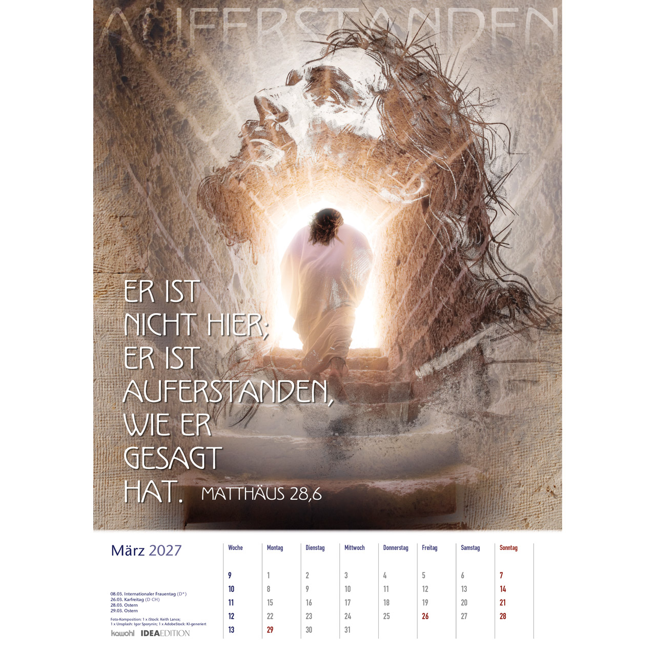 Posterkalender - Auf seinem Weg 2027