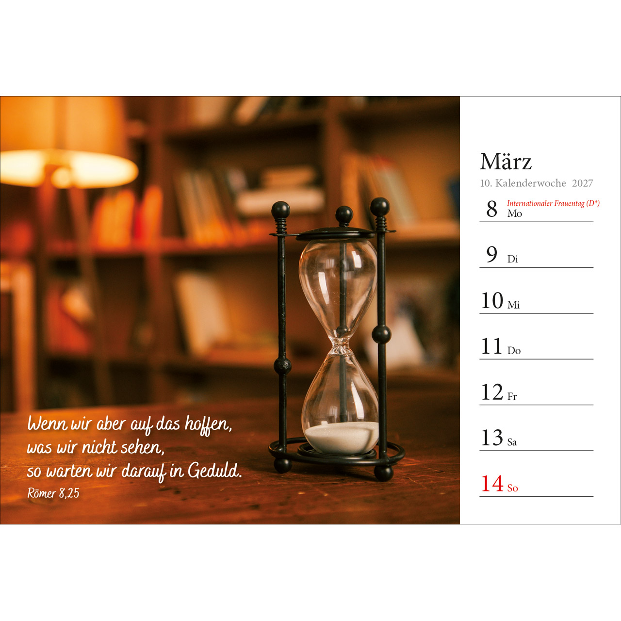 Aufstellkalender - In deine Hand stell ich den Tag 2027
