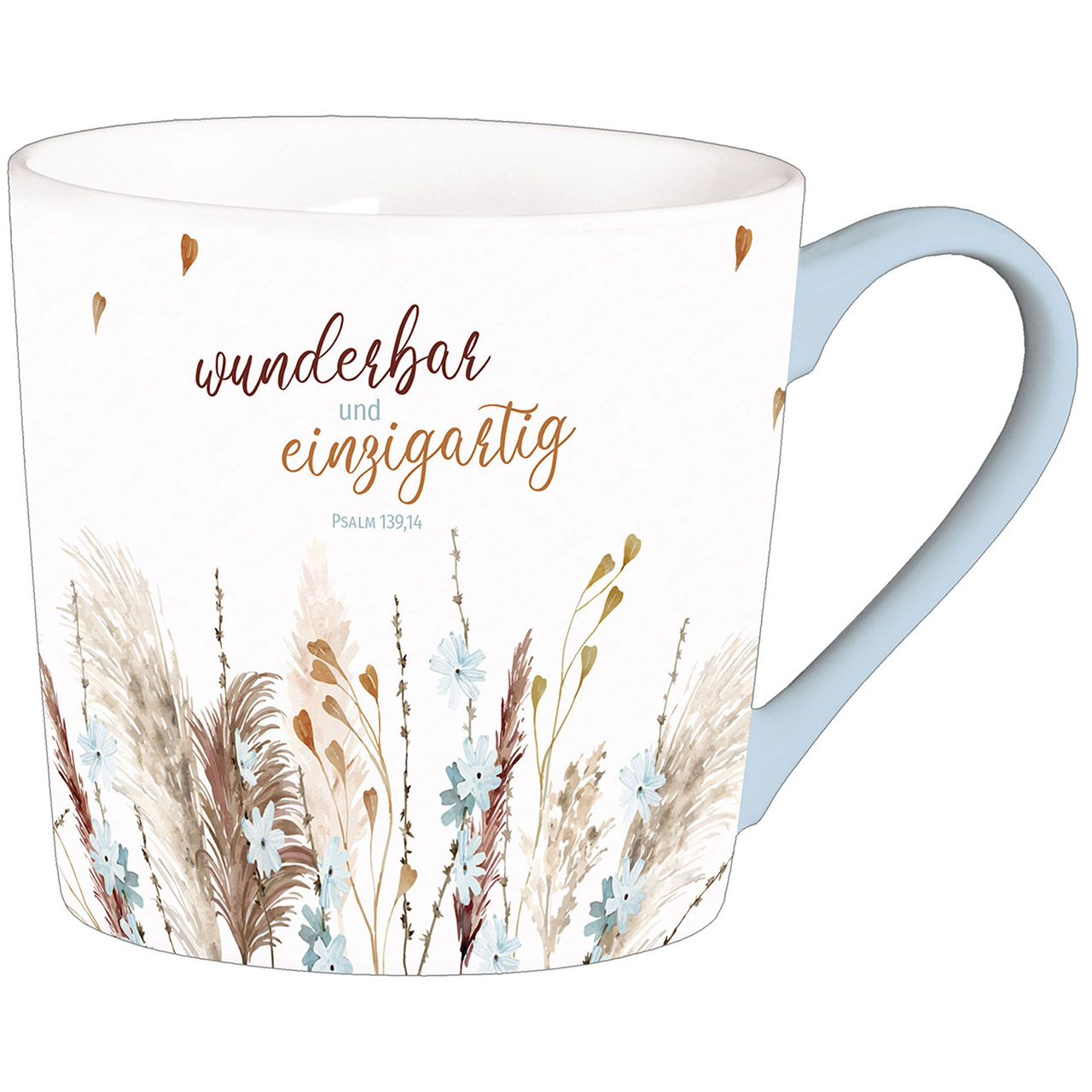 wunderbar und einzigartig Tasse - wunderbar und einzigartig - Gräser Grafik Bohostil