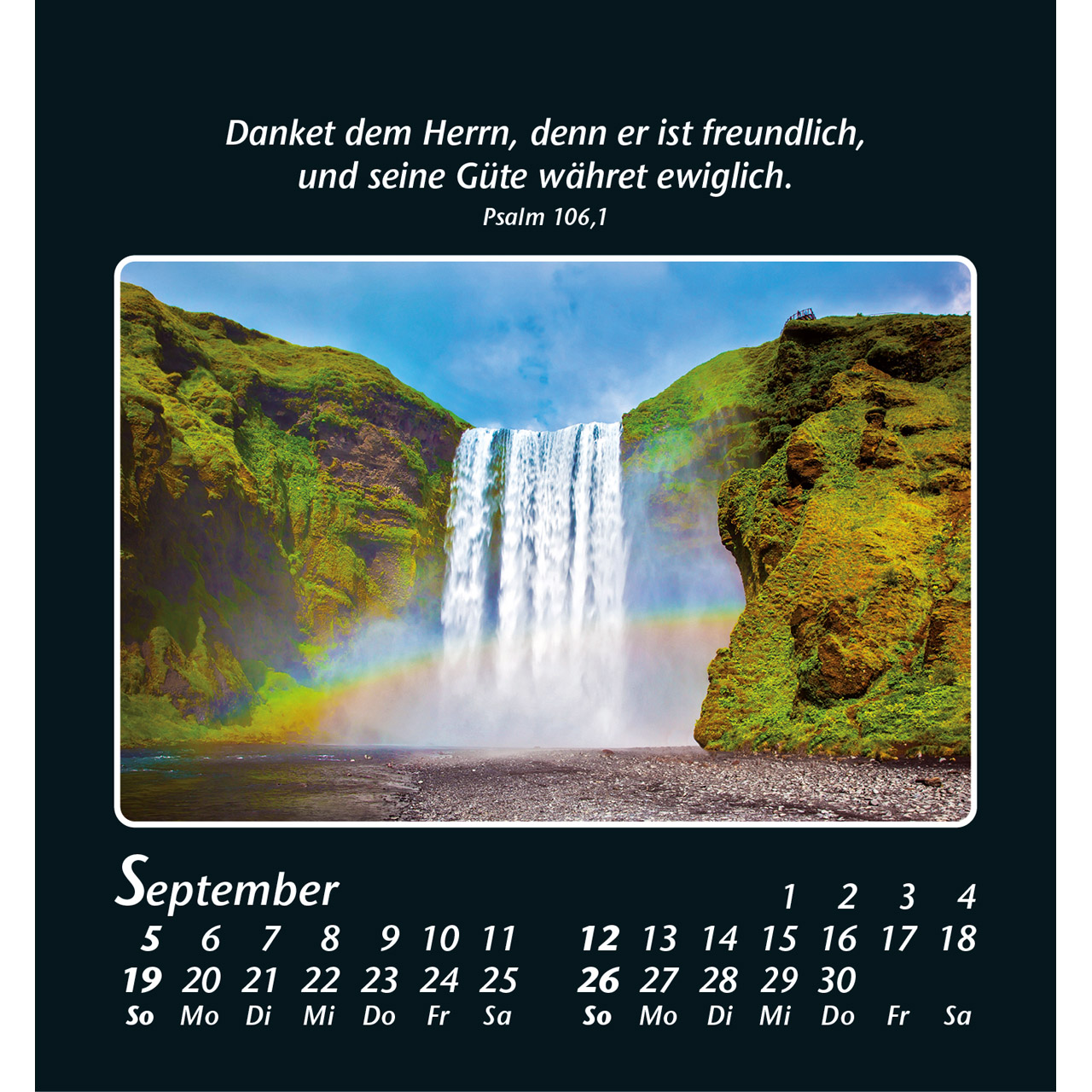 Aufstellkalender - Zeit der Stille 2027