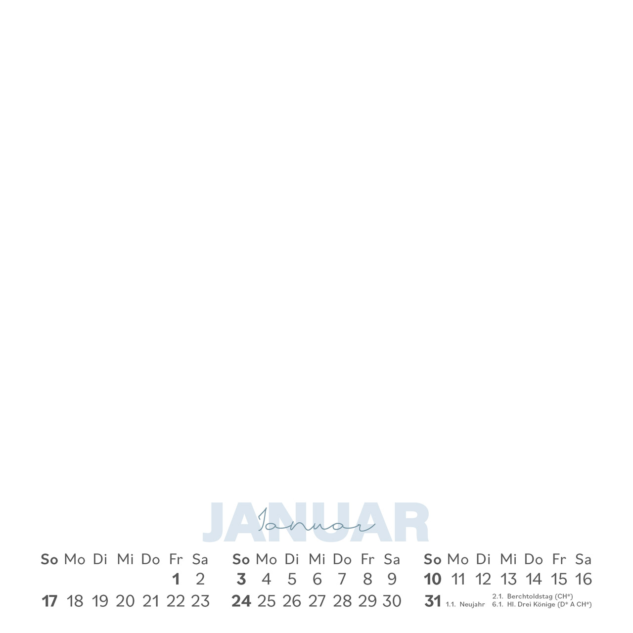 Postkartenkalender - Einblicke 2027