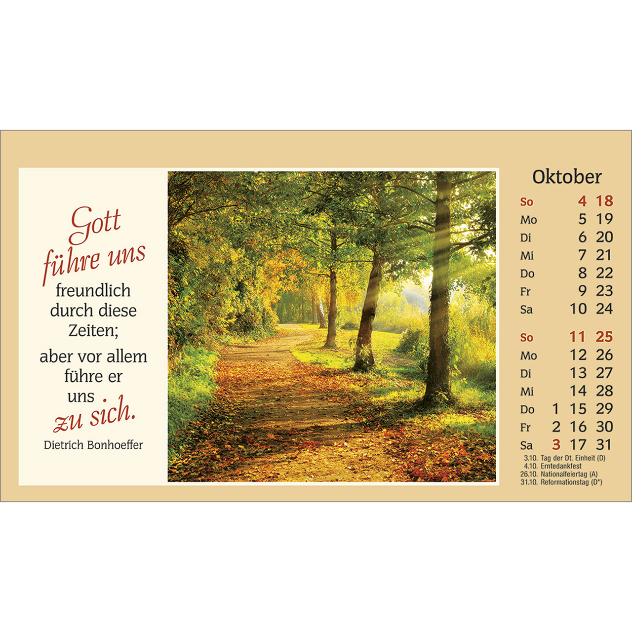 Tischkalender - Der kleine Begleiter 2026