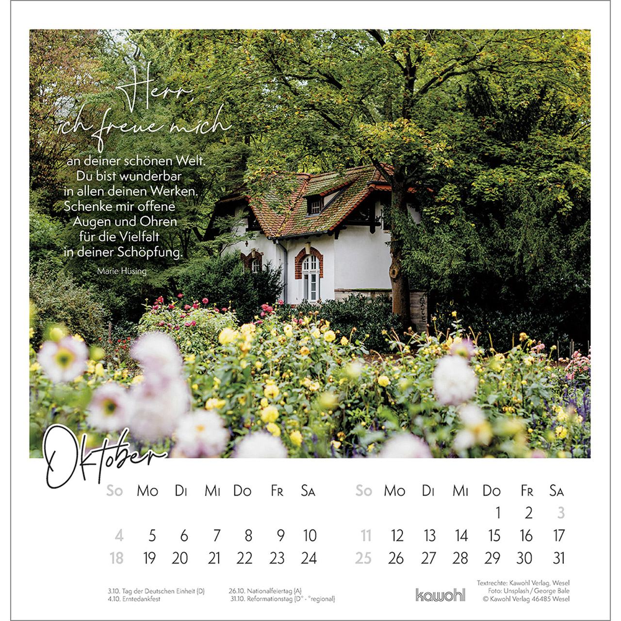 Wandkalender - Auszeit im Grünen 2026