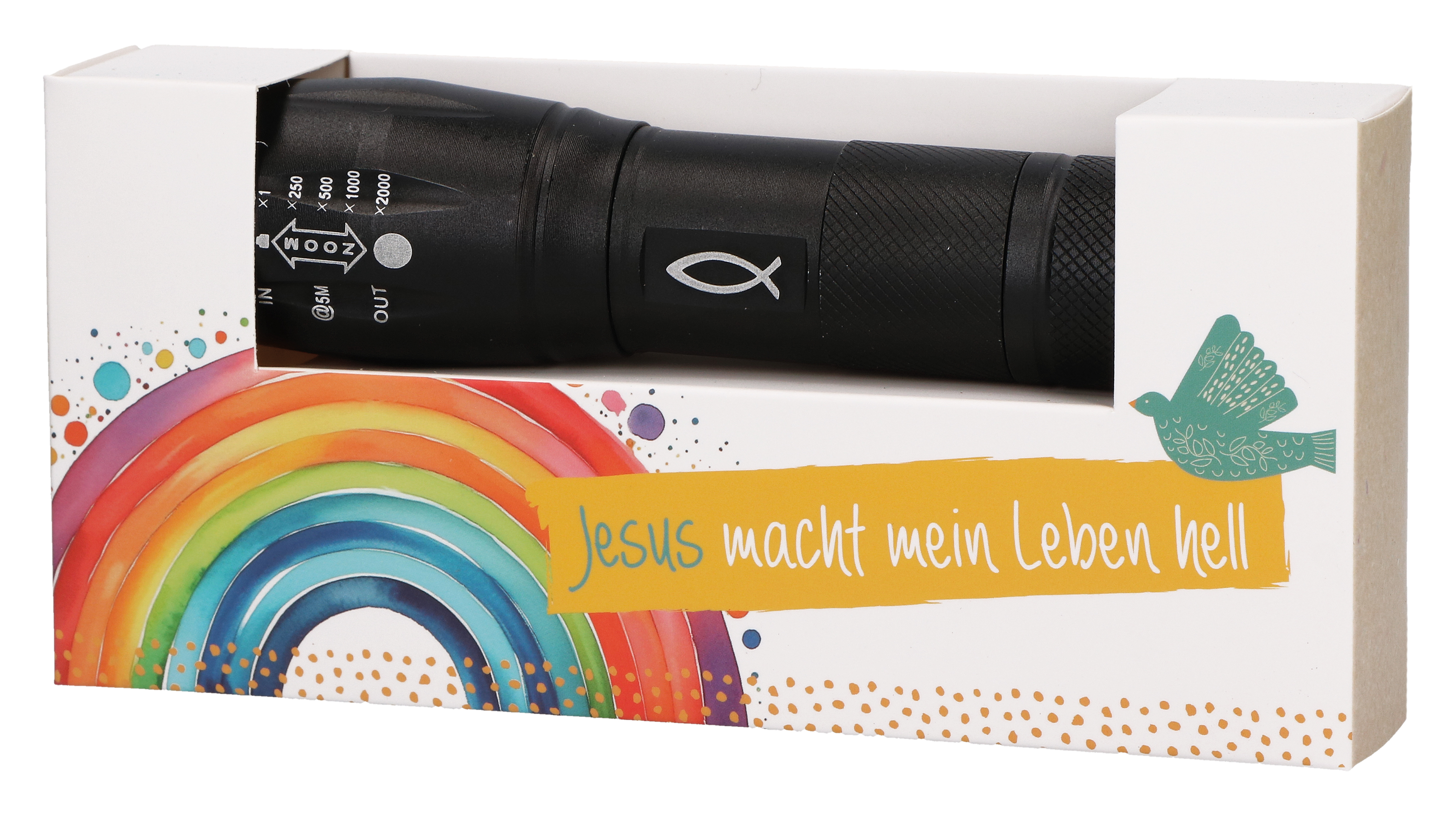 Taschenlampe - Taschenlampe "Jesus macht mein Leben hell"