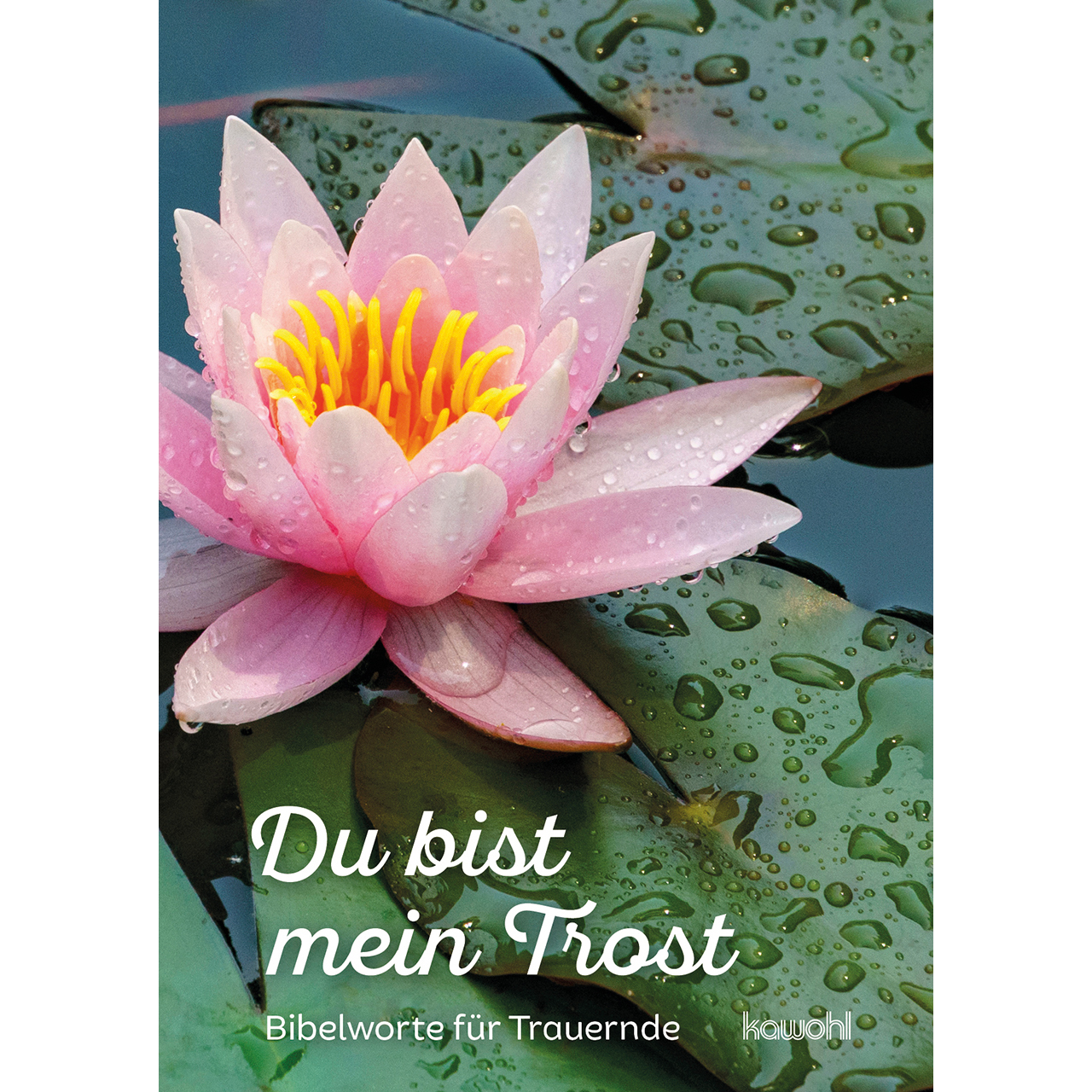 Grußheft - Du bist mein Trost - Seerose