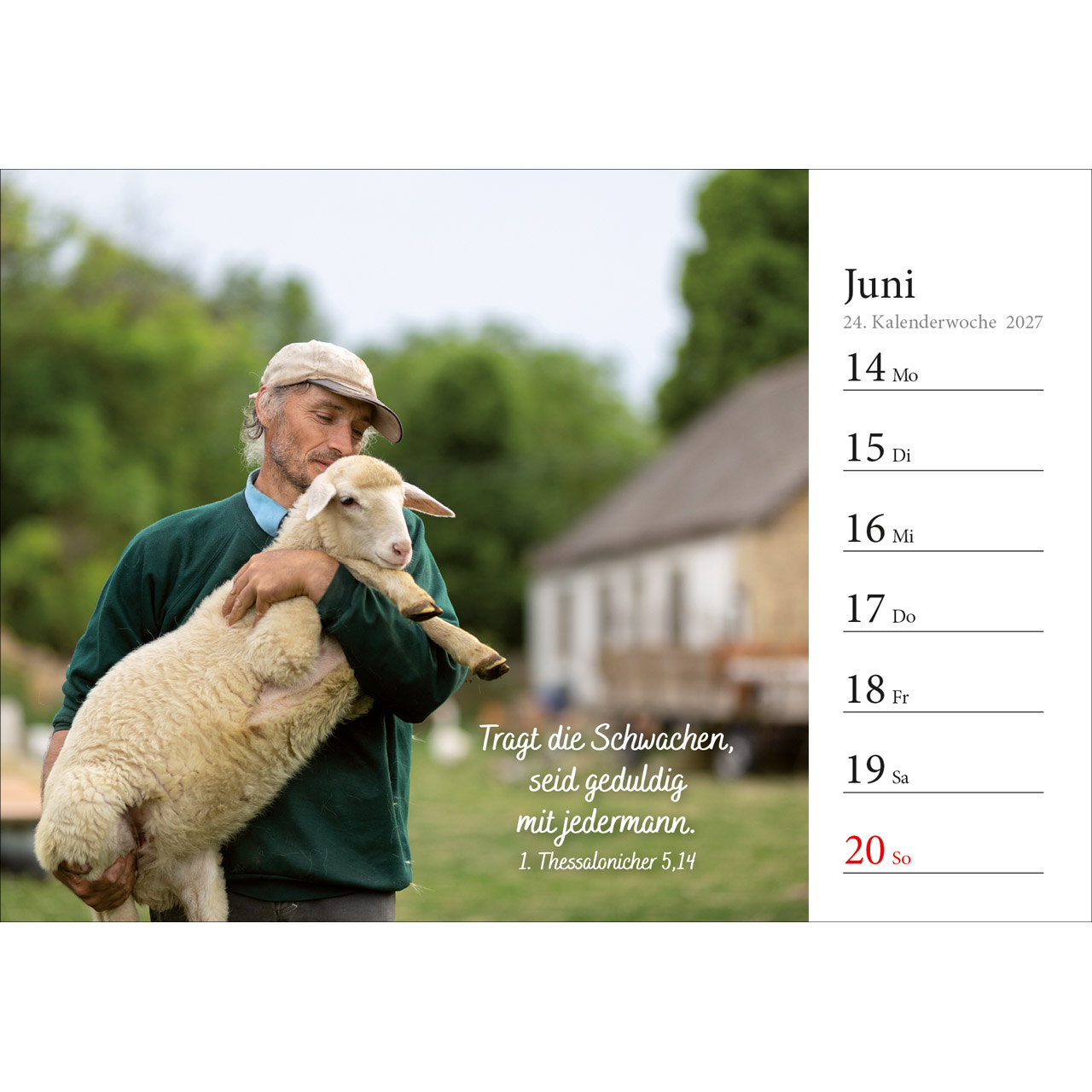 Aufstellkalender - In deine Hand stell ich den Tag 2027