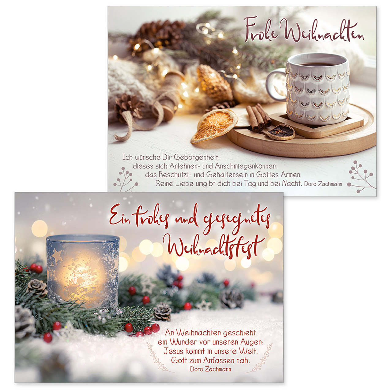 Weihnachts-Postkartenserie (2 x 6 Postkarten)