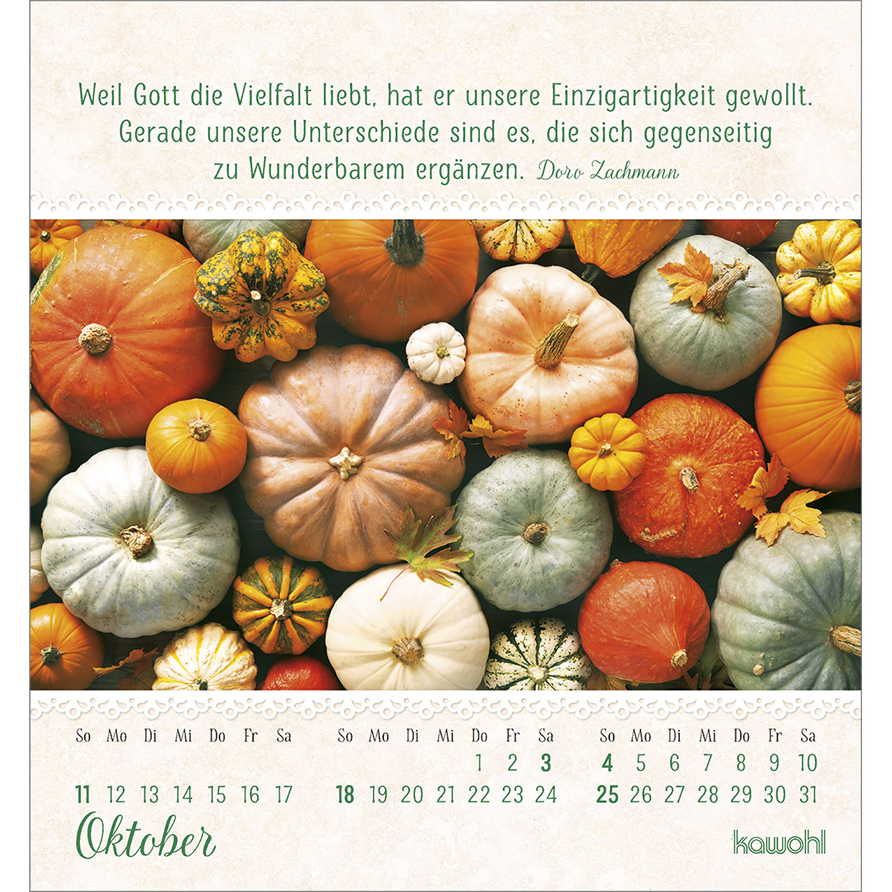 Tischkalender - Von Herzen ein gutes Jahr 2026