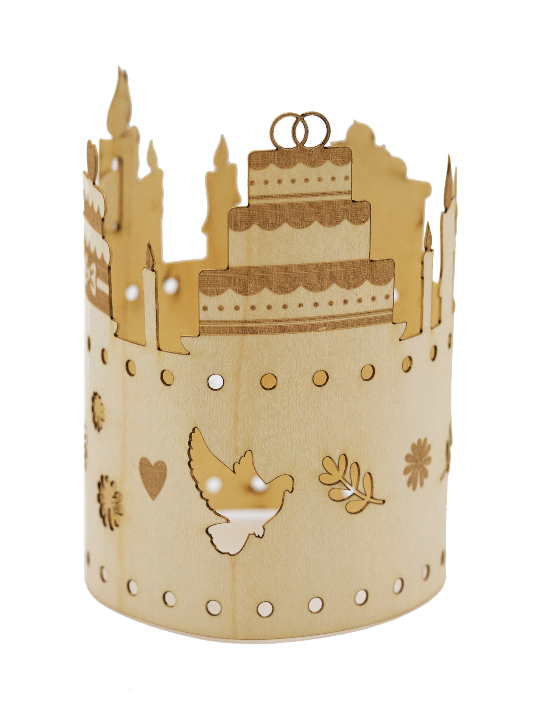 Lichterpost 'Hochzeitstorte'