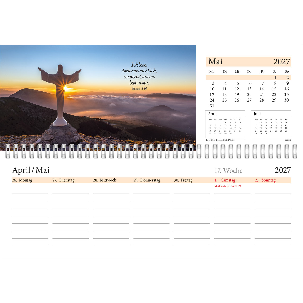 Tischkalender - In deine Hand leg ich den Tag 2027