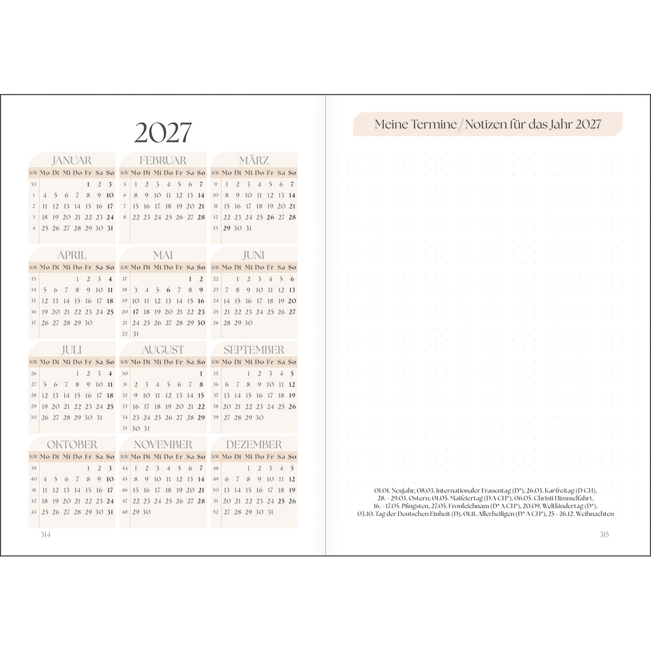 Buchkalender - Meine Ankerpunkte 2026 - Anker Kreis