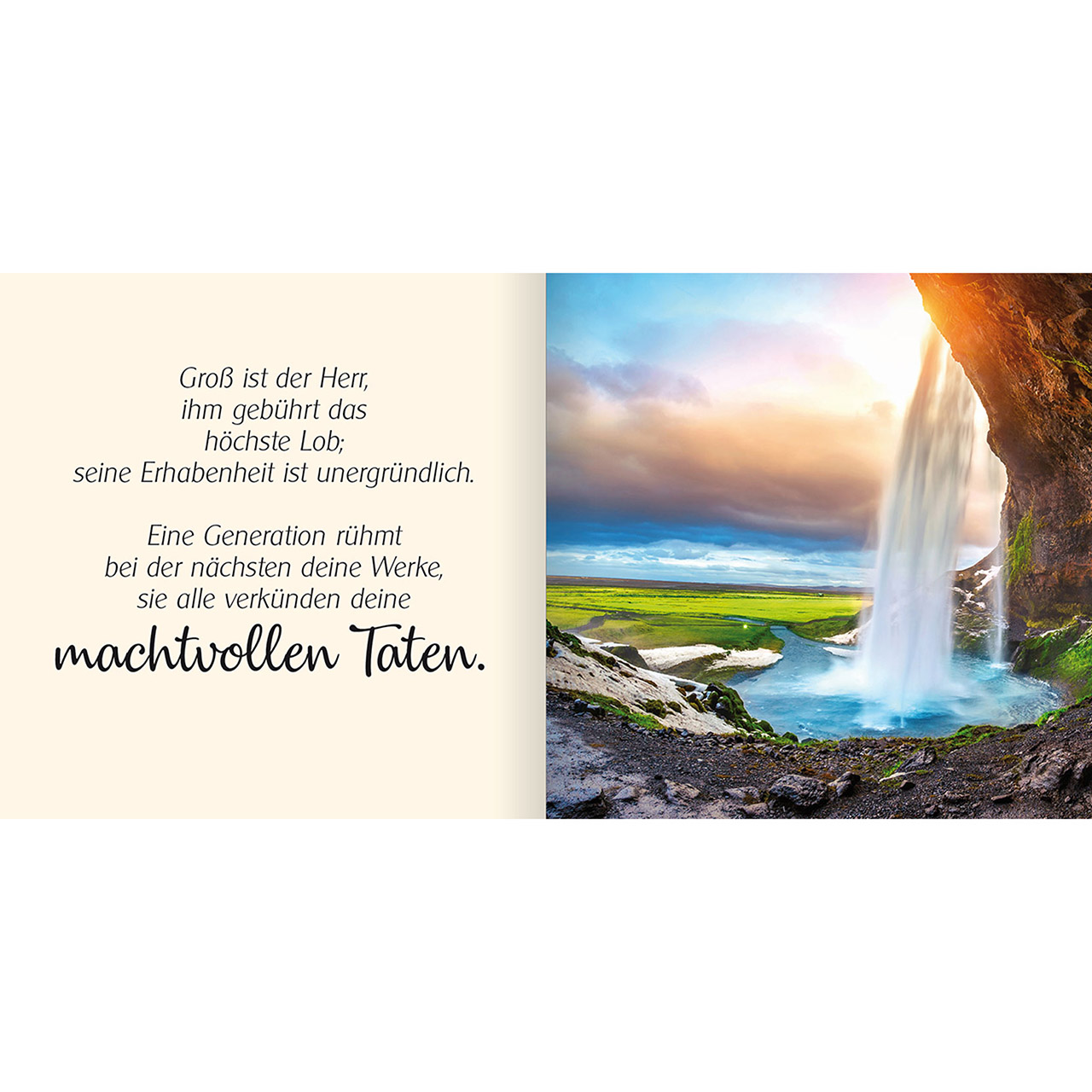 Geschenkbuch - Ich schenke dir Psalm 145 - Wüste Baum