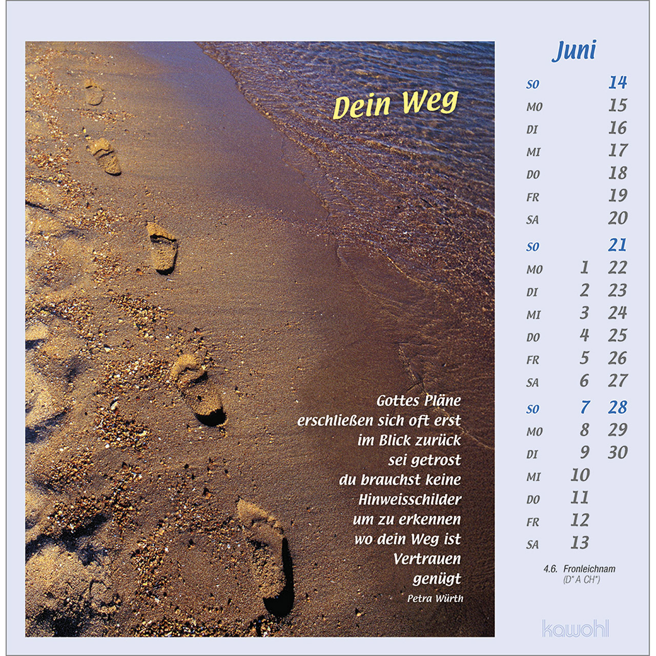 Postkartenkalender - Mit Hand und Fuß 2026