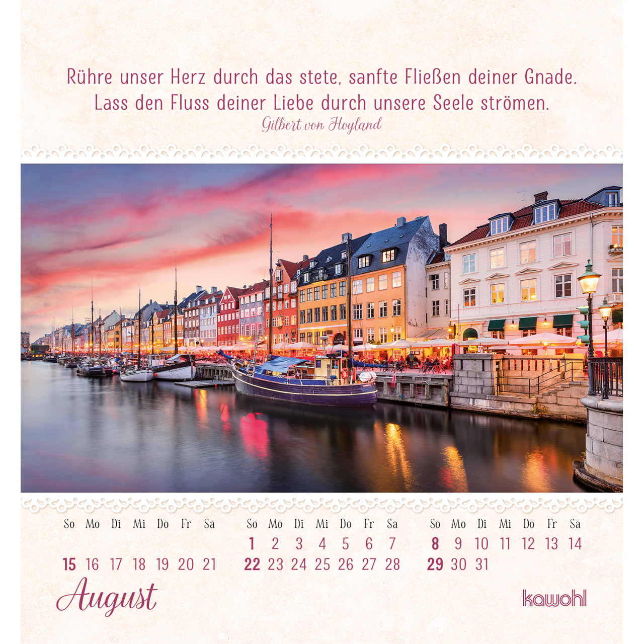 Aufstellkalender - Von Herzen ein gutes Jahr 2027