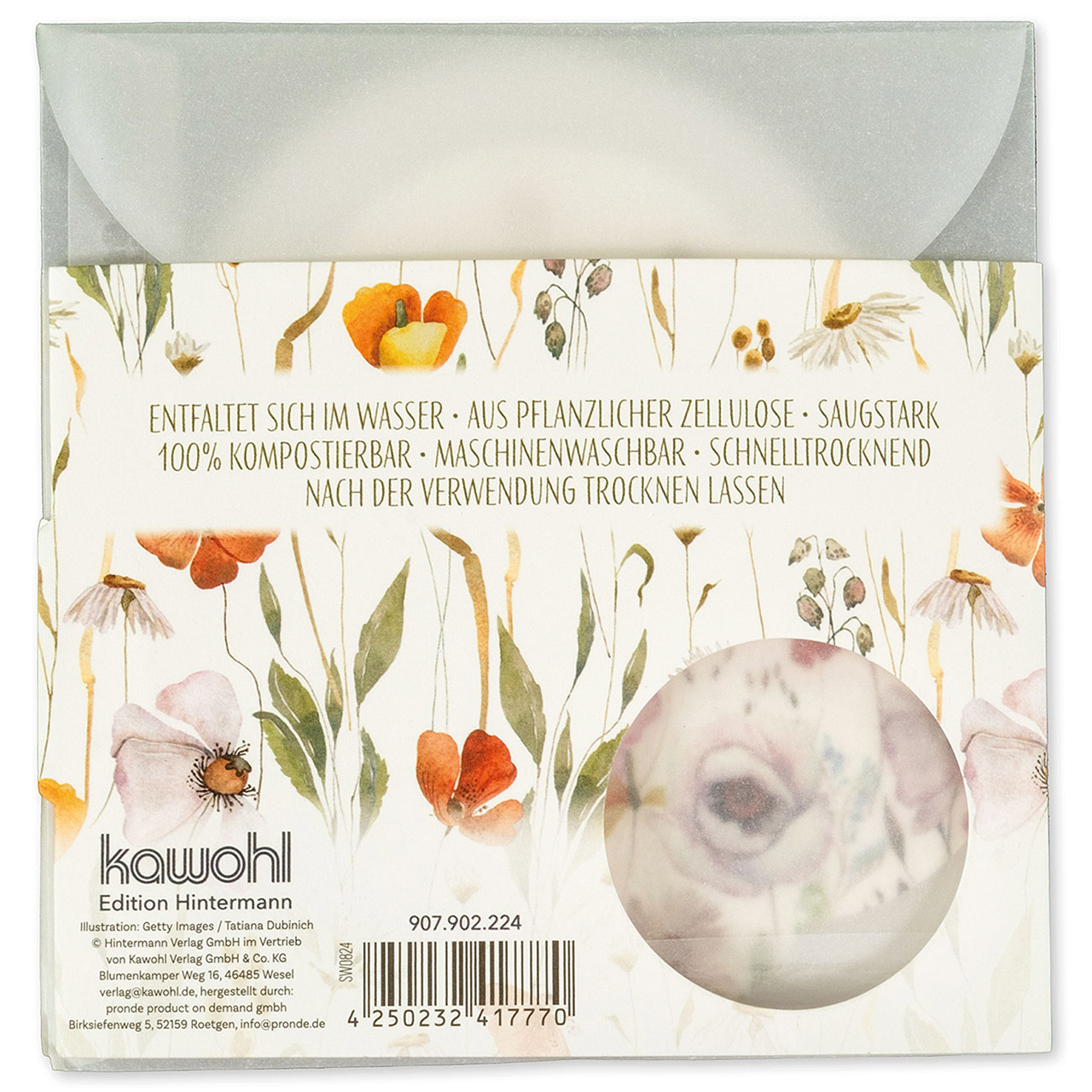 Schwamm - Du bist so wertvoll! - Blumen Grafik