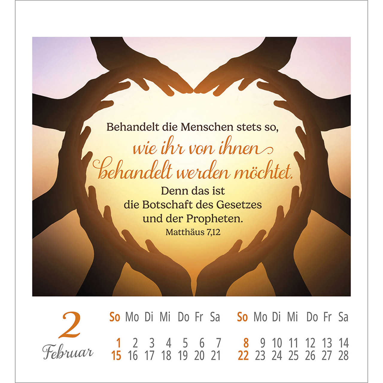 Aufkleberkalender - Lieblingsworte umgeben dich 2026