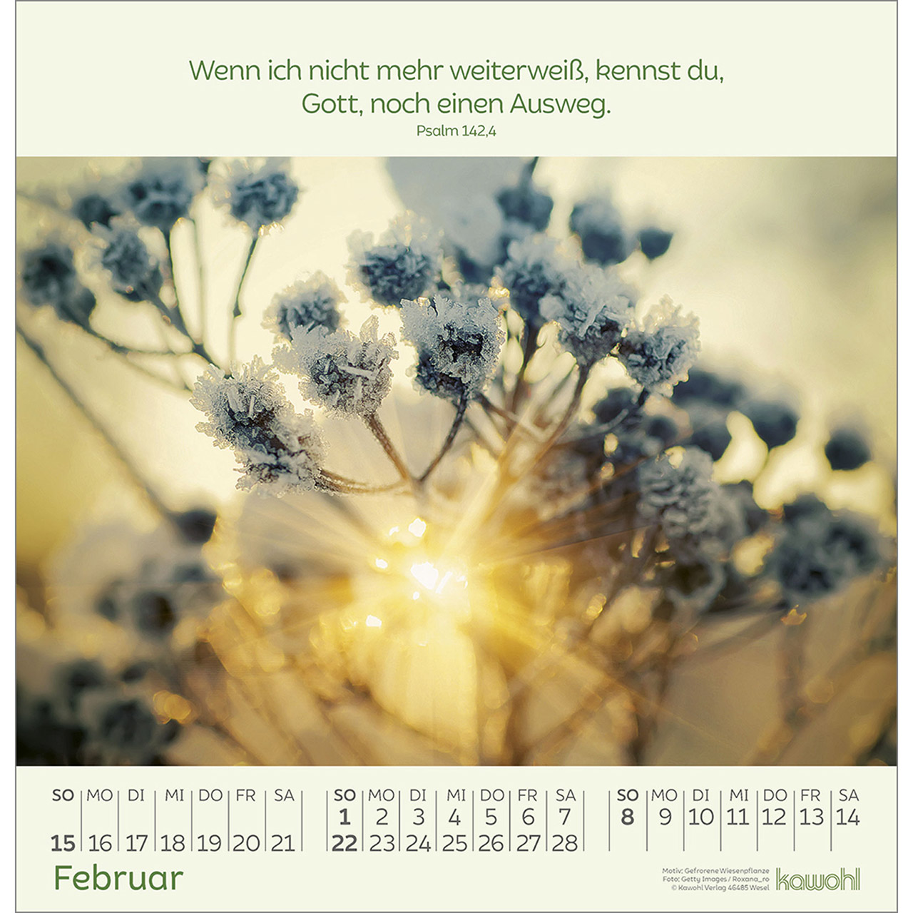 Wandkalender - Blumengrüße 2026