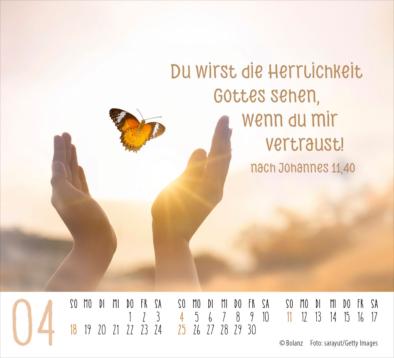 Aufstellkalender - Atempause 2027 Minikalender