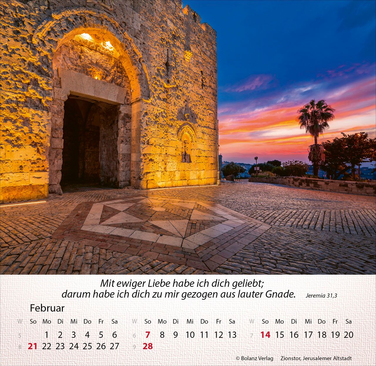 Tischkalender - Israel Shalom 2027