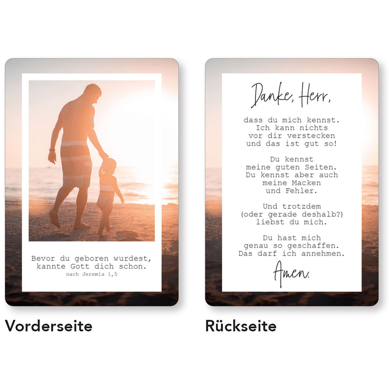 Karten-Box Papier - Gesegnet & getragen - Heißluftballons