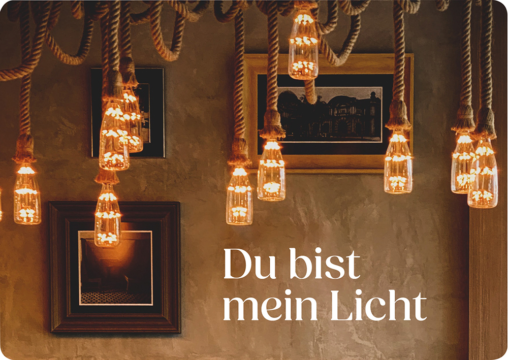 Postkarte - Postkarte 'Du bist mein Licht'