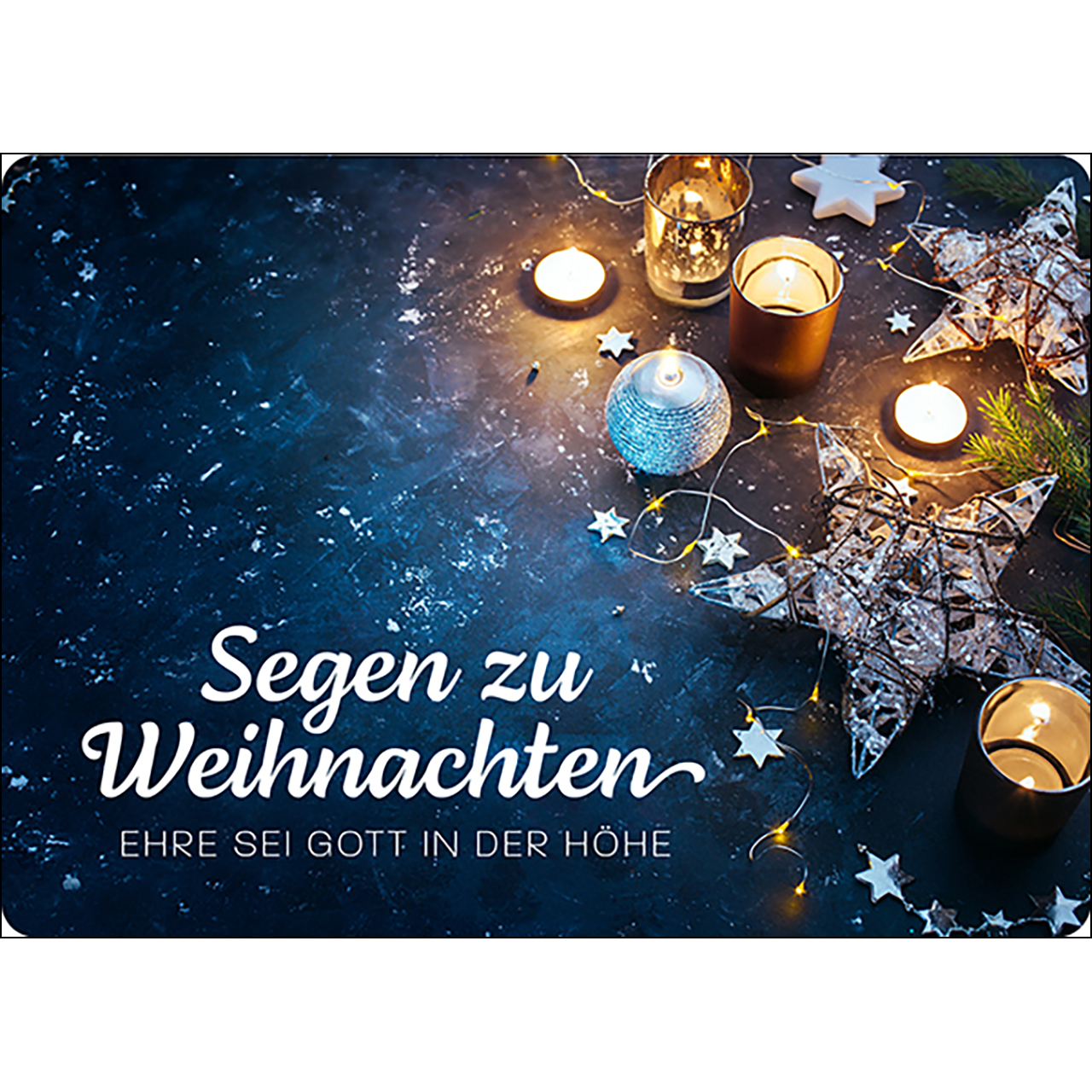 Postkarte - Postkarte 'Segen zu Weihnachten'
