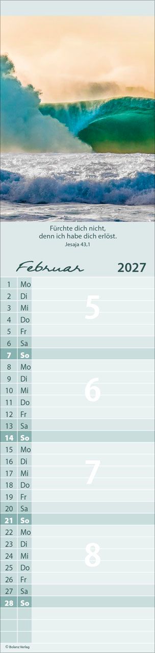 Terminkalender - Für alle 2027 Streifenterminkalender